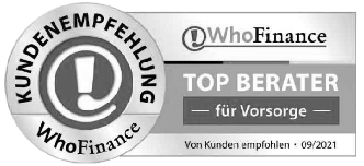 Kundenempfehlung WhoFinance Top Berater - Vorsorge
